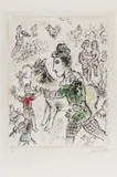 Clown à la chévre jaune by Marc Chagall, 1982, Farblithografie auf ARCHES FRANCE (Wasserzeichen), sold Nov 2019