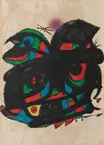 Fundació Miró by Joan Miró, 1976, Farblithografie auf GUARRO (Wasserzeichen), sold Jan 2020