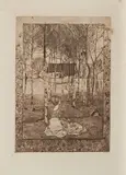Heinrich Vogeler, Frühling, 1896, Radierung und Aquatinta auf Bütten