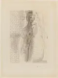 Pablo Picasso, Femme nue à la jambe pliée, 1931, Radierung auf Velin