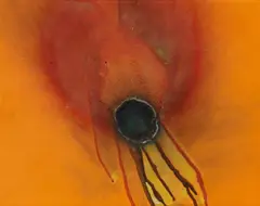 "Spontan" by Otto Piene, 1976, Mischtechnik (Feuergouache) auf Leinwand, sold Nov 2019