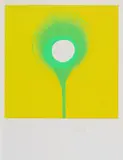Otto Piene, Telegelb, 1969, Farbserigrafie auf leichtem Karton