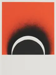 Lichtbogen by Otto Piene, 1970, Farbserigrafie auf leichtem Karton, sold Oct 2019