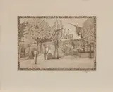 Heinrich Vogeler, Der Barkenhof, 1910, Radierung auf Velin