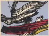 Roy Lichtenstein, Brushstrokes, 1967, Farbserigrafie auf festem Velin
