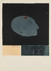 La tete by Paul Wunderlich, 1965, Farblithografie auf BFK Rives, sold Apr 2020