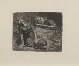 Ernst Barlach, Der Blutflecken 2, 1912, Lithografie auf Velin