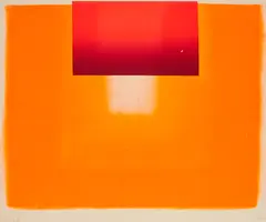 Ohne Titel by Rupprecht Geiger, 1965, Farbserigrafie auf leichtem Karton, sold Mar 2020