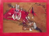Michael Buthe, Ohne Titel, 1984, Farbradierung auf Hahnemühle (Wasserzeichen)