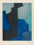 Serge Poliakoff, Auktion 442, Los 1087, 1964, Farbige Aquatintaradierung auf ARCHES (Wasserzeichen)