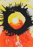 Otto Piene, Ohne Titel, 1974, Farbserigrafie auf leichtem Karton