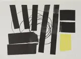 L 1973-31 / Hommage a Picasso. by Hans Hartung, 1973, Farblithografie auf BFK RIVES FRANCE (Wasserzeichen), sold Oct 2019