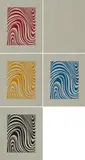Sol LeWitt, Loopy Loops (5 Colours), 1995, Serie von 5 farbigen Aquatinten auf gräulichem Velin