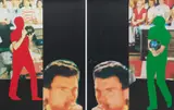 John Baldessari, Two Bowlers (with Questioning Person), 1994, 2 Farblithografien&-serigrafien auf Papier
