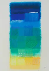 Heinz Mack, Tage am Meer, 1996, Farbserigrafie auf Bütten