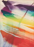 Paul Jenkins, Phenomena Franklins Kite, 1973, Farblithografie auf Velin