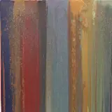 John Armleder, Levanzo, 2008, acrylic, oil, enamel paint and glitter on canvas