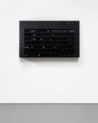 Kris Martin, Mandi XXI, 2009, information flapboard