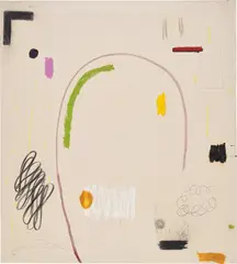 LAST CALL by Christian Rosa, 2015, oil, oil skin, charcoal, graphite and oilstick on canvas, sold Dec 2019