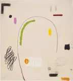 Christian Rosa, LAST CALL, 2015, oil, oil skin, charcoal, graphite and oilstick on canvas
