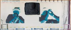 Untitled by Nam June Paik, 1994, plaster, bejewelled photo frames and screenprint ink on canvas, in artist's frame, sold Dec 2019