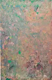 Gillian Ayres, Untitled, household paint on burlap