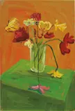 Anton Henning, Blumenstilleben No. 120, 2002, oil on canvas