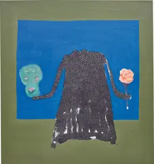 Sans Tête by Amadou Sanogo, 2016, acrylic on canvas, sold Dec 2019