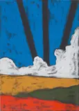 Alba by Tano Festa, acrylic on canvas, sold Dec 2019