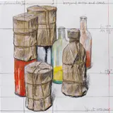 Christo & Jeanne-Claude, Wrapped Bottle and Cans
