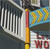Robert Cottingham, Wo, 1973, gouache on card