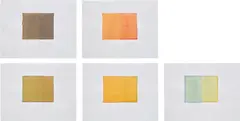 Callum Innes, Five Works: (i) Untitled ; (ii) Untitled ;(iii) Untitled ; (iv) Untitled ; (v) Untitled, 1999, watercolour on paper