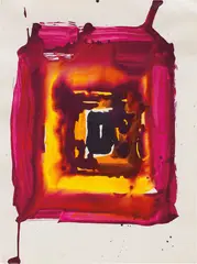 Untitled Mandala by Sam Francis, 1975, acrylic on paper, sold Dec 2019