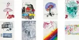 Tony Oursler, Eight works: (i) Monkey ; (ii) Copy / Endocrin ; (iii) Cold War ; (iv) Untitled ; (v) Bean ; (vi) Gray Devil ; (vii) Sexual Bounce Back ; (viii) Screen