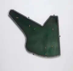 Untitled by Neil Beloufa, 2015, steel, epoxy resin, cigarette butts and pigments, offered Dec 2019