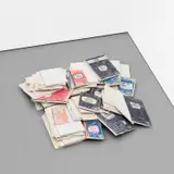 The Bruce High Quality Foundation, Notebooks, 2009, drywall and marker pen, in 67 parts