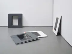 Alex Hartley, 35 mm - I took my slides to the gallery, 1996, MDF, aluminium, DuraClear and cellulose paint, in 10 parts