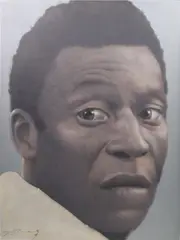 Pele by Kang Hyung koo, 1997, oil on canvas, offered Dec 2019