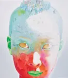 Xiao Hong, Intellectual Youth (Green), 2007, oil on canvas