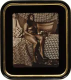 Mickalene Thomas, Courbet 1 (Melody: Sitting)