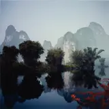 Shan Shui Fullmoon by Darren Almond, 2008, c-print, sold Dec 2019