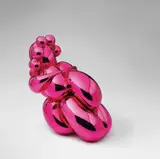 Jeff Koons, Dom Pérignon Balloon Venus (Magenta), 2013, Lacquered polyurethane resin in two parts, with Dom Pérignon Rosé Vintage 2003, and maintenance kit,