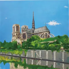 Verne Dawson, Notre Dame de Paris, 2002 - 2003, oil on canvas