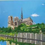 Verne Dawson, Notre Dame de Paris, 2002 - 2003, oil on canvas