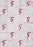 Matt Sheridan Smith, PATTERN PORTRAIT (PILOT), 2014, acrylic gel transfer and paper on linen
