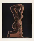 Grand nu de femme (Large Nude Woman) by Pablo Picasso, 1962, Linocut in colours, on Arches paper, with full margins, sold Jan 2019
