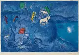Le Printemps (Spring), plate 28 from Daphnis et Chloé by Marc Chagall, 1961, Lithograph in colours, on Arches paper, with full margins, sold Jan 2019