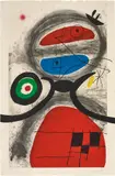 Joan Miró, L'Aïeule devant la mer (Grandmother Before the Sea), 1969, Etching and aquatint in colours with carborundum, on Arches paper, the full sheet