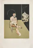Francis Bacon, Seated Figure (after, Study for a Portrait 1981), 1983, Etching and aquatint in colours, on Arches paper, with full margins