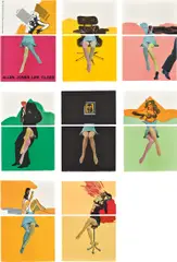 Life Class by Allen Jones, 1968, The complete set of 14 lithographs in colours, offset, photo and hand-drawn, forming seven images, each of two abutting , sold Jan 2019